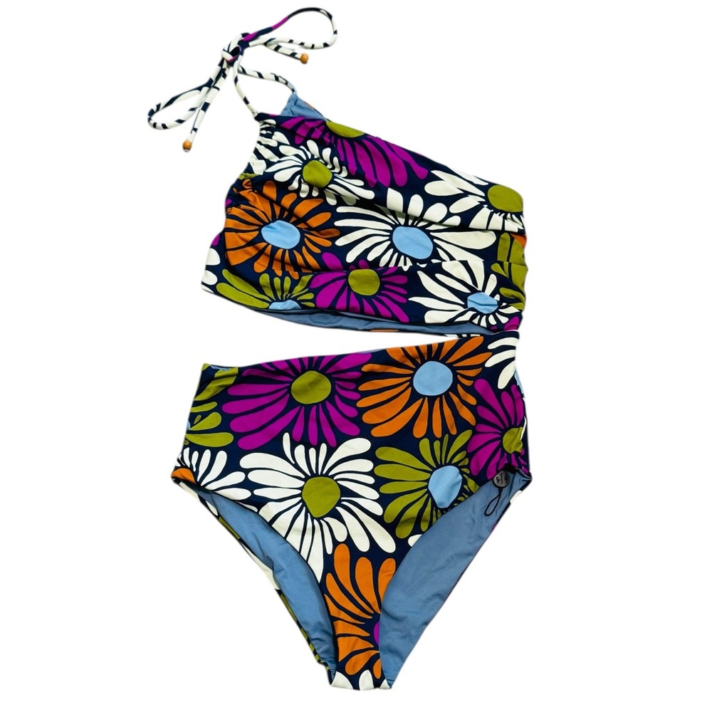 CALA DE LA CRUZ***Floral Monokini One-Piece Swimsuit***Small $285